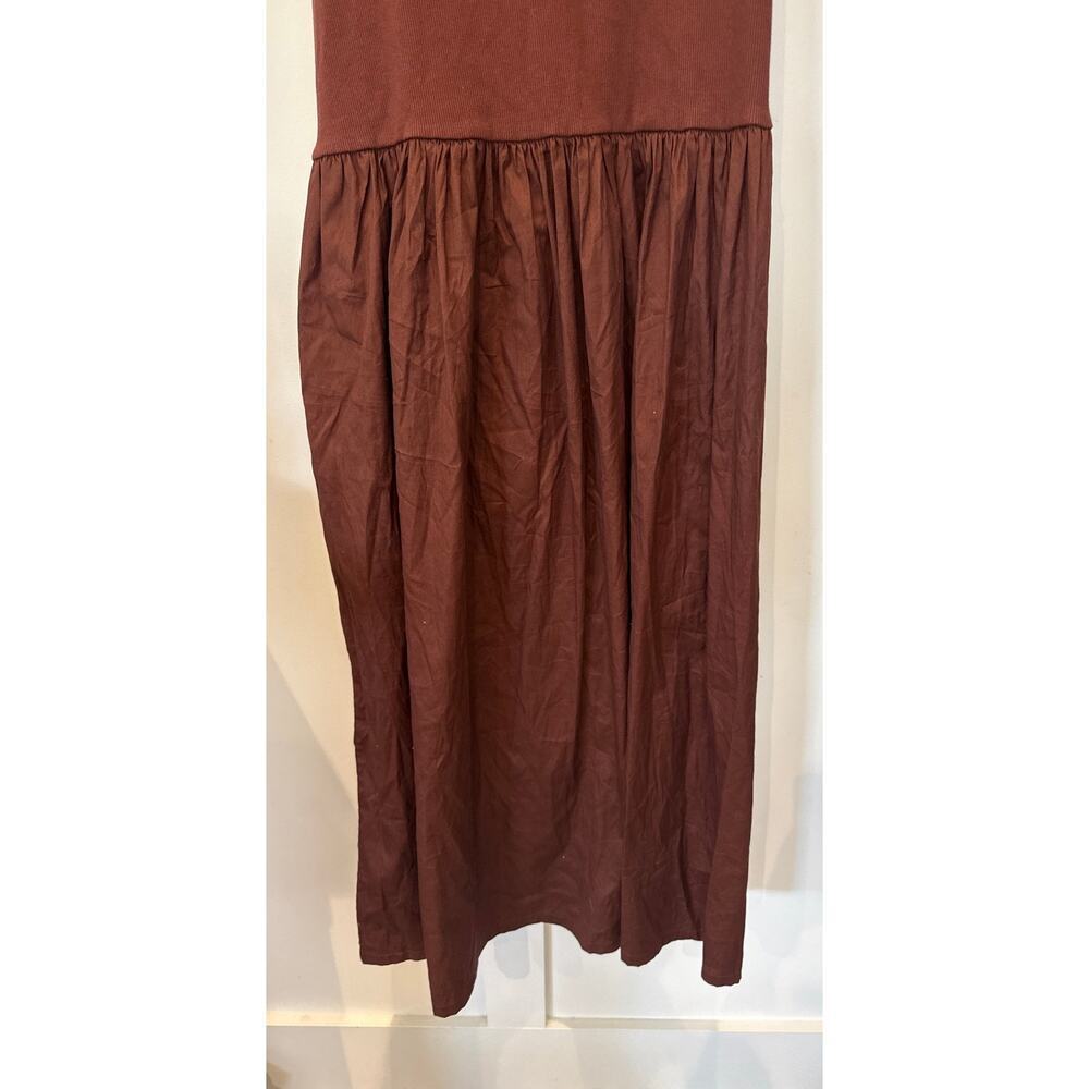 Nordstrom Mixed Media Stretch Cotton Tank Poplin Skirt Maxi Dress ,2X - Picture 8 of 12